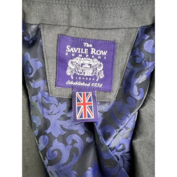 Savile Row Company‎ Blazer Mens 42R Brixton 5667 Two Button Suit Jacket Smart